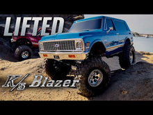 Load and play video in Gallery viewer, TRX-4 Chevrolet 1972 K5 Blazer High Trail Blue (Needs Battery &amp; Charger)
