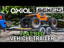 Load and play video in Gallery viewer, 1/24 SCX24 SCX24 Flat Bed Vehicle Trailer
