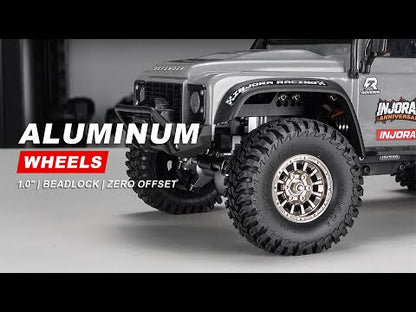 1.0" Aluminum Wheels Micro Crawlers: Titanium