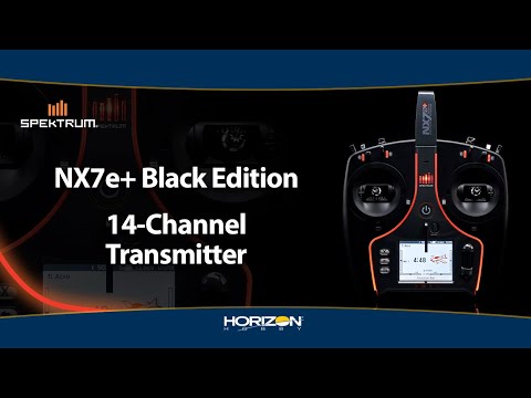 NX7e+ 14 Channel DSMX Transmitter Only: Black Edition