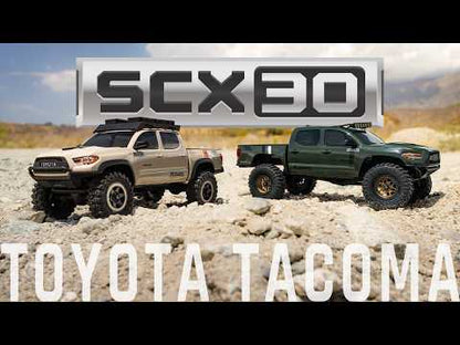 1/30 SCX30 Toyota Tacoma TRD Overland Edition RTR Rock Crawler (Battery & Charger Included), Tan