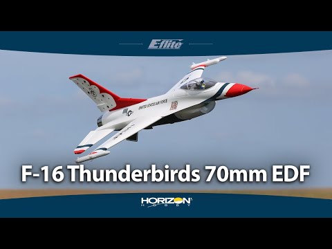 E-flite F-16 Thunderbirds 70mm EDF Jet BNF Basic with AS3X and SAFE Select (EFL178500)