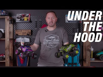 1/16 Quake GROM Small Scale 4x4 MT (Includes battery and charger) Purple: ARA2137T3