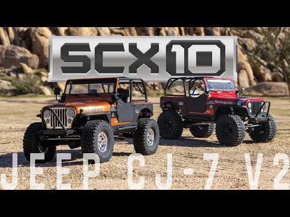 1/10 SCX10 III Jeep CJ-7 Renegade 4WD RTR (Requires battery & charger): Red