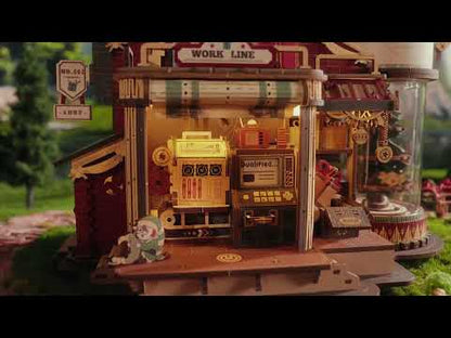 Christmas Dream Gift Factory Wooden Music Box