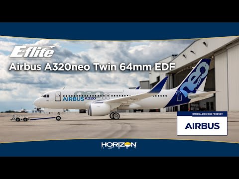 E-flite Airbus A320neo 1.5m Airliner Twin 64mm EDF BNF Basic (EFL-1493)