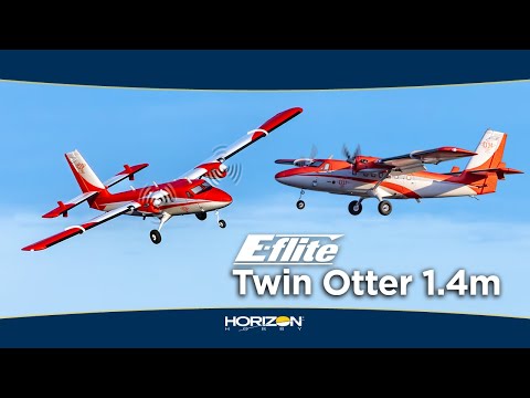 E-flite DHC-6 Twin Otter 1.4m BNF Basic with AS3X+ and SAFE Select (EFL32050)