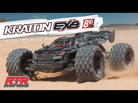 1/5 KRATON 4X4 8S BLX EXB Speed Monster Truck: Black: ARA5808V2T1