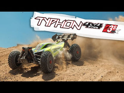 1/8 TYPHON 223S 4X4 Buggy RTR (Requires battery & charger): Yellow: ARA4306V4T2