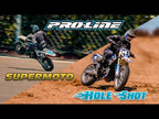 Pro-Line 1/4 Supermoto Front Tire, Mounted on Black Wheel for Promoto-MX (PRO1022210)