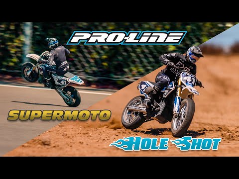 Pro-Line 1/4 Supermoto Front Tire, Mounted on Black Wheel for Promoto-MX (PRO1022210)