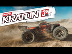 1/16 Mini KRATON 3S DSC 4X4 Brushless Speed Truck , Black/Red (Needs battery and charger):ARA250