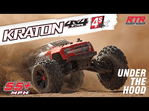 1/10 Kraton 4x4 4S BLX  Speed MT (Requires battery & charger): Green: ARA4408V2T4