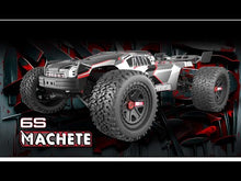 Load and play video in Gallery viewer, 1/6 Machete Brushless Monster Truck Black
