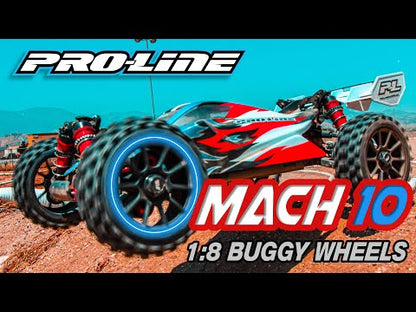 Badlands MX M2 1/8 MTD Mach 10 Black Wheels F/R