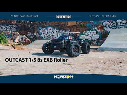 1/5 Outcast 4WD, EXtreme Bash Roller  (Requires battery & charger): Black: ARA5210