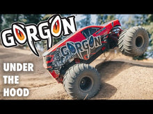 Load and play video in Gallery viewer, 1/10 GORGON 4X2 Monster Truck (Needs battery &amp; charger): Blue
