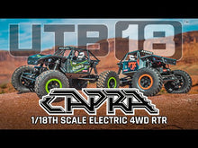 Load and play video in Gallery viewer, 1/18 UTB18 Capra 4WD RTR Black (Includes battery &amp; charger)
