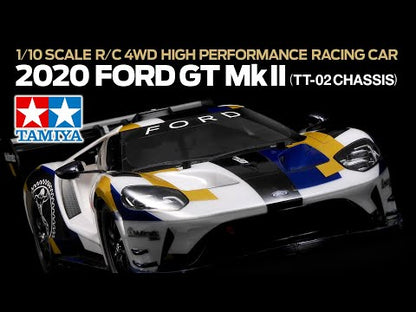1/10 4wd RC 2020 Ford GT MK II Kit, w/ TT-02 Chassis