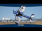4-Site 3D 800mm BNF Basic with AS3X and SAFE Select :EFL02950