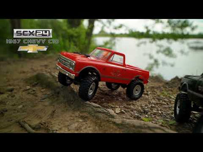 1/24 SCX24 1967 Chevrolet C10, 4WD, RTR (Includes batttery & charger): Black