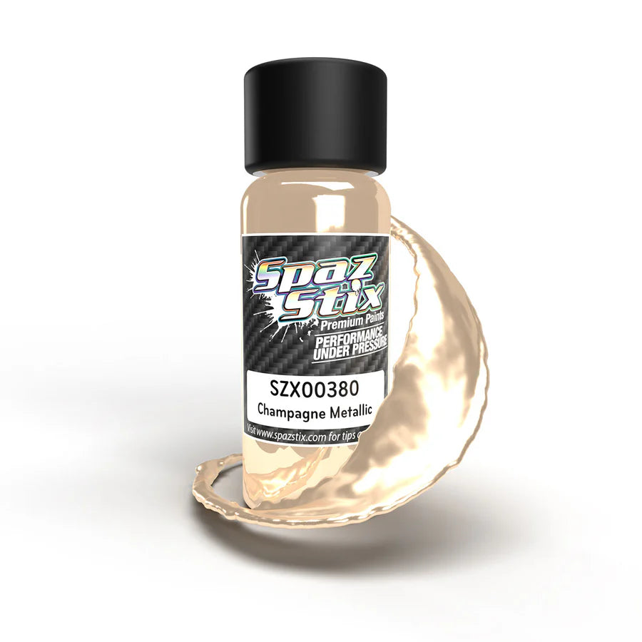 Spaz Stix Champagne Metallic Airbrush Ready Paint, 2oz product photo