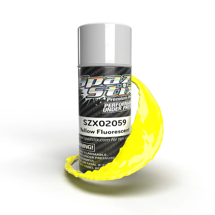 Spaz Stix Yellow Fluorescent Aerosol Paint, 3.5oz product photo