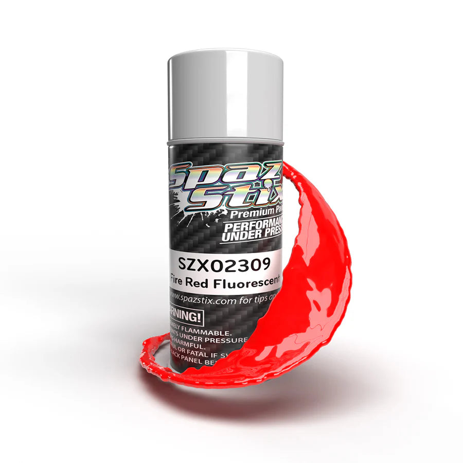 Spaz Stix Fire Red Fluorescent Aerosol Paint, 3.5oz product photo