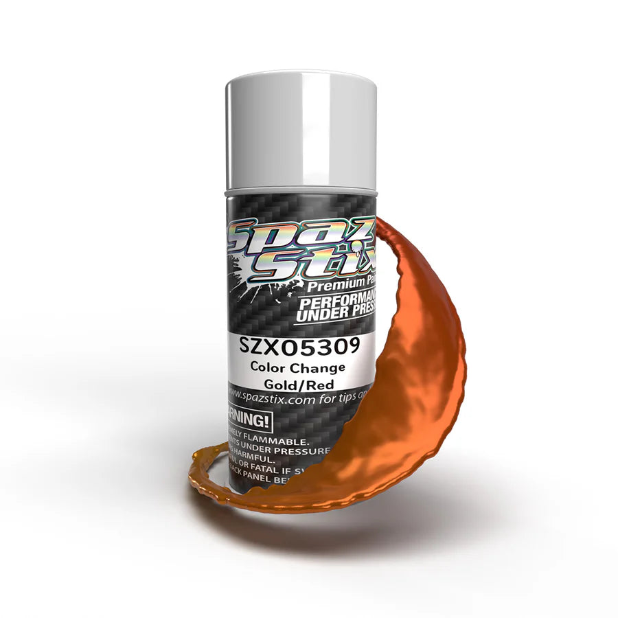 Spaz Stix Color Change Gold/Red Aerosol Paint, 3.5oz product photo