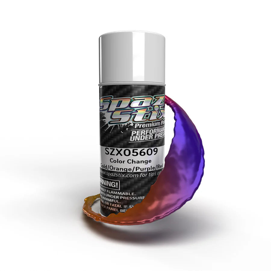 Spaz Stix Color Change Gold/Orange/Purple/Red Aerosol Paint, 3.5oz product photo