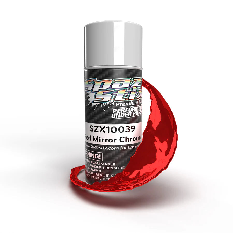 Spaz Stix Red Mirror Chrome Aerosol Paint, 3.5oz product photo