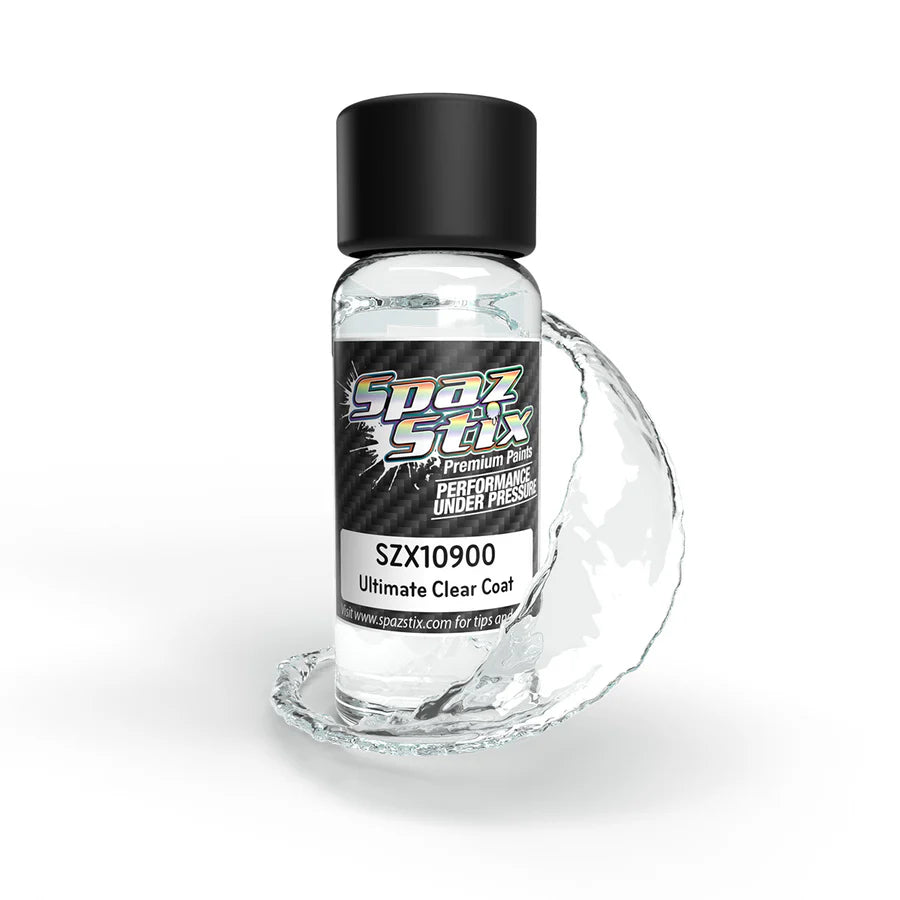 Spaz Stix Ultimate Clear Coat for Mirror Chrome Airbrush Ready Paint, 2oz product photo