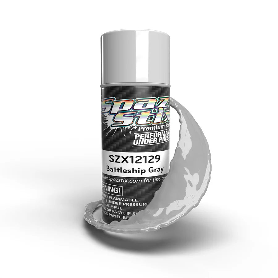 Spaz Stix Battleship Gray Aerosol Paint, 3.5oz product photo
