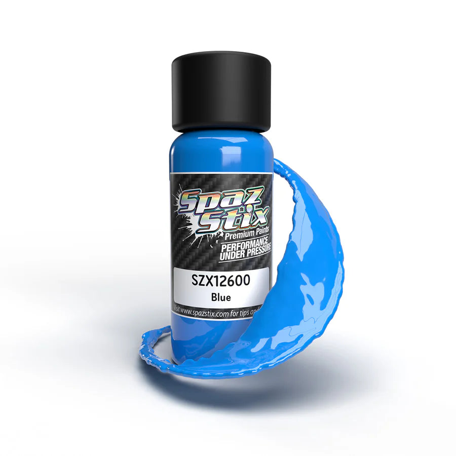 Spaz Stix Solid Blue Airbrush Ready Paint, 2oz product photo