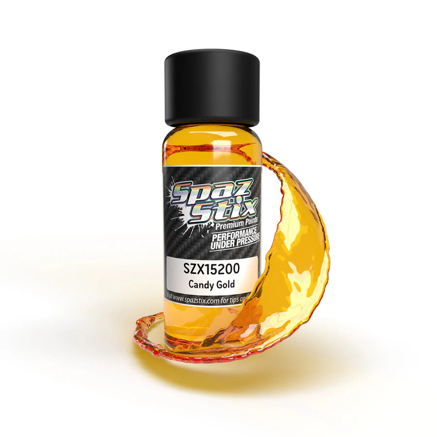 Spaz Stix Candy Gold Airbrush Ready Paint, 2oz product photo