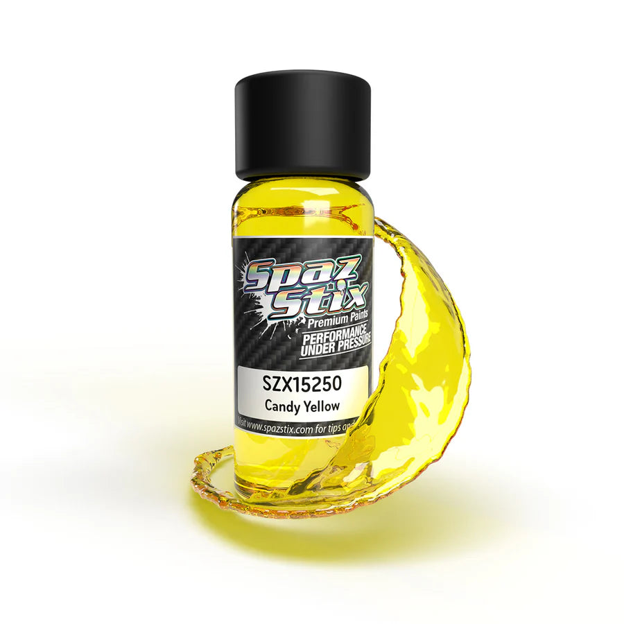 Spaz Stix Candy Yellow Airbrush Ready Paint, 2oz product photo