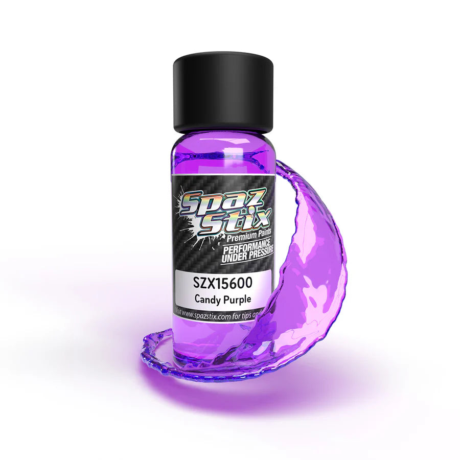 Spaz Stix Candy Purple Airbrush Ready Paint, 2oz product photo