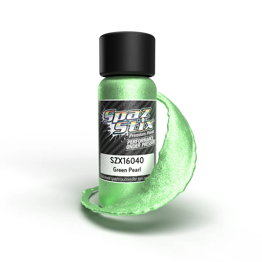 Spaz Stix Green Pearl Airbrush Ready Paint, 2oz product photo