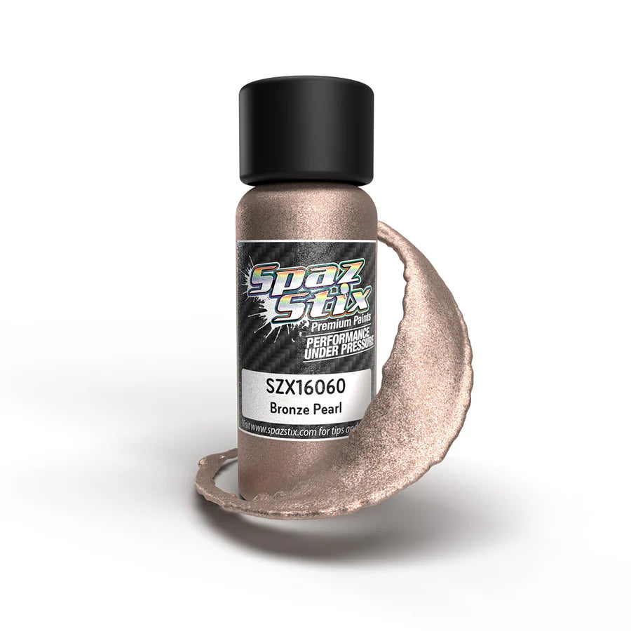 Spaz Stix Bronze Pearl Airbrush Ready Paint, 2oz product photo
