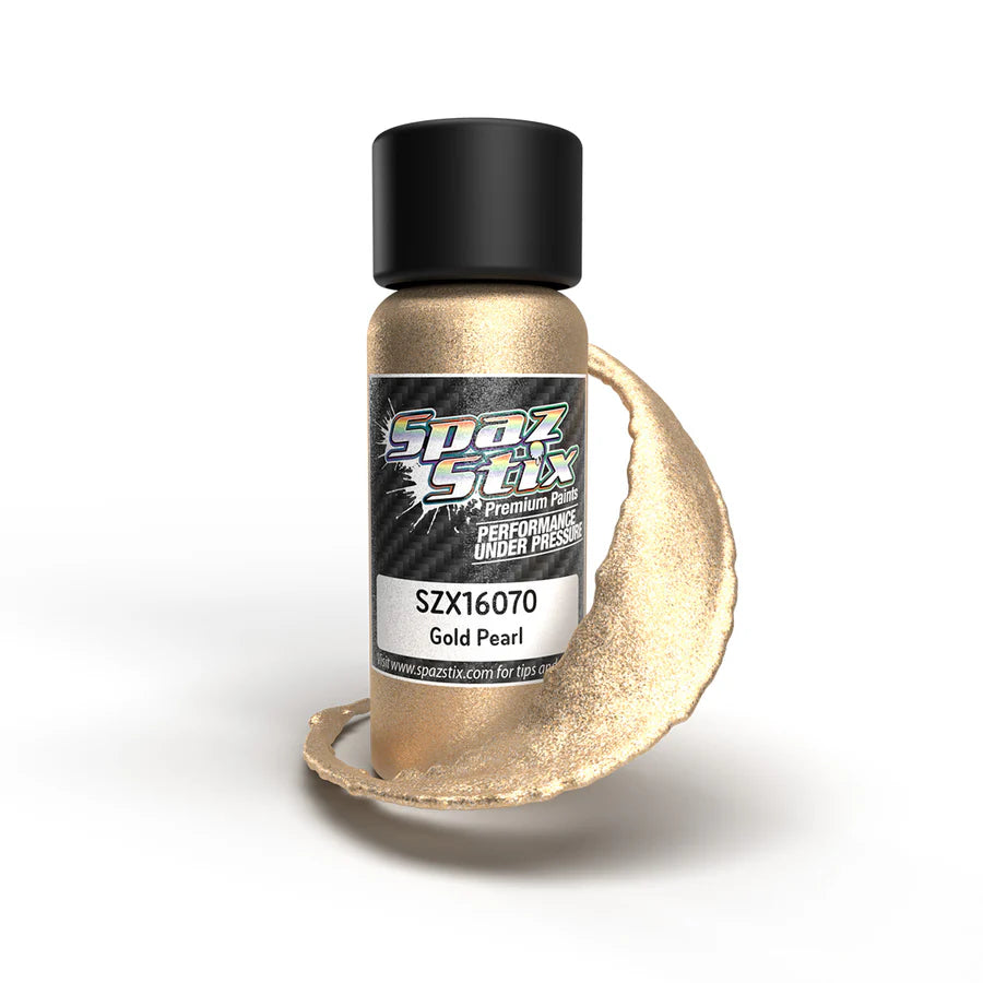 Spaz Stix Gold Pearl Airbrush Ready Paint, 2oz product photo