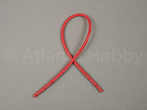 12 Gauge Silicone Wire 1 ft Red