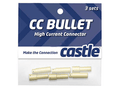 Castle Creations 6.5mm High Current CC Bullet Connector Set (3) (030-0002-00)