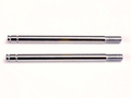 Traxxas Shock shafts, steel, chrome finish (long) (2) (1664)