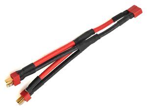 RC PARALLEL BATTERY YHARNESS WITH DEANS <br>ULTRA TYPE CONNECTORS
