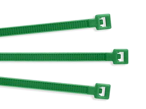 Color Nylon Cable Ties: 8"  Green: .14" (50)