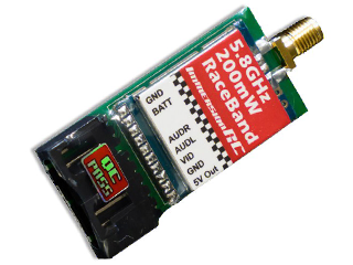 Race Band 200mW 5.8GHz A/V Transmitter <br><B>(Was $39)</B>