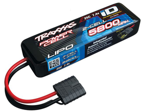 2 Cell 5800mAh 7.4V 25C LiPo Battery w/TRA ID