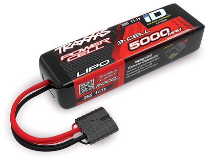 3 Cell 5000mAh 11.1V 25C LiPo Battery w/TRA ID , (Short)