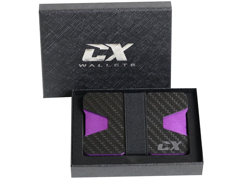CX Wallets Carbon / Purple