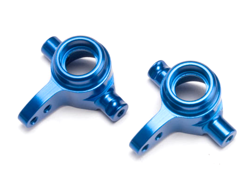 Steering Blocks, Left & Right, Blue: Rustler, Slash, Stampede, VXL: 6837X